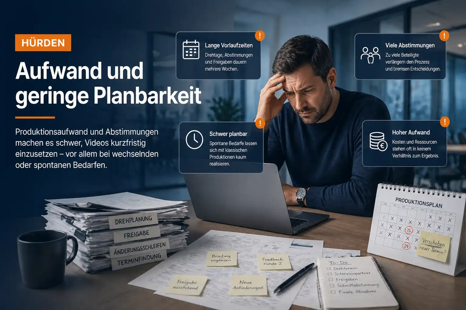 Hürden: Aufwand und geringe Planbarkeit erschweren Recruiting-Videos