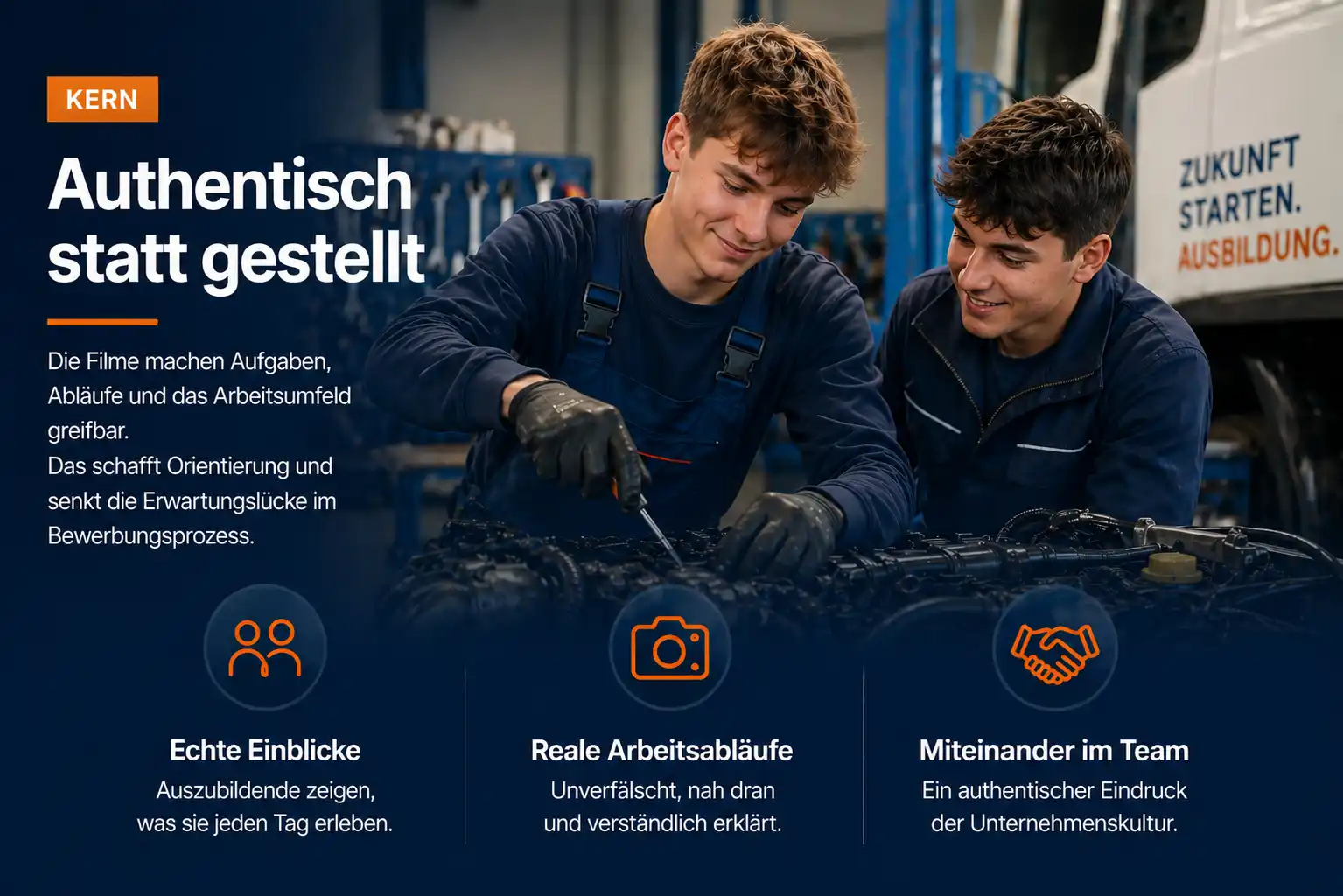 Authentische Einblicke in den Ausbildungsalltag