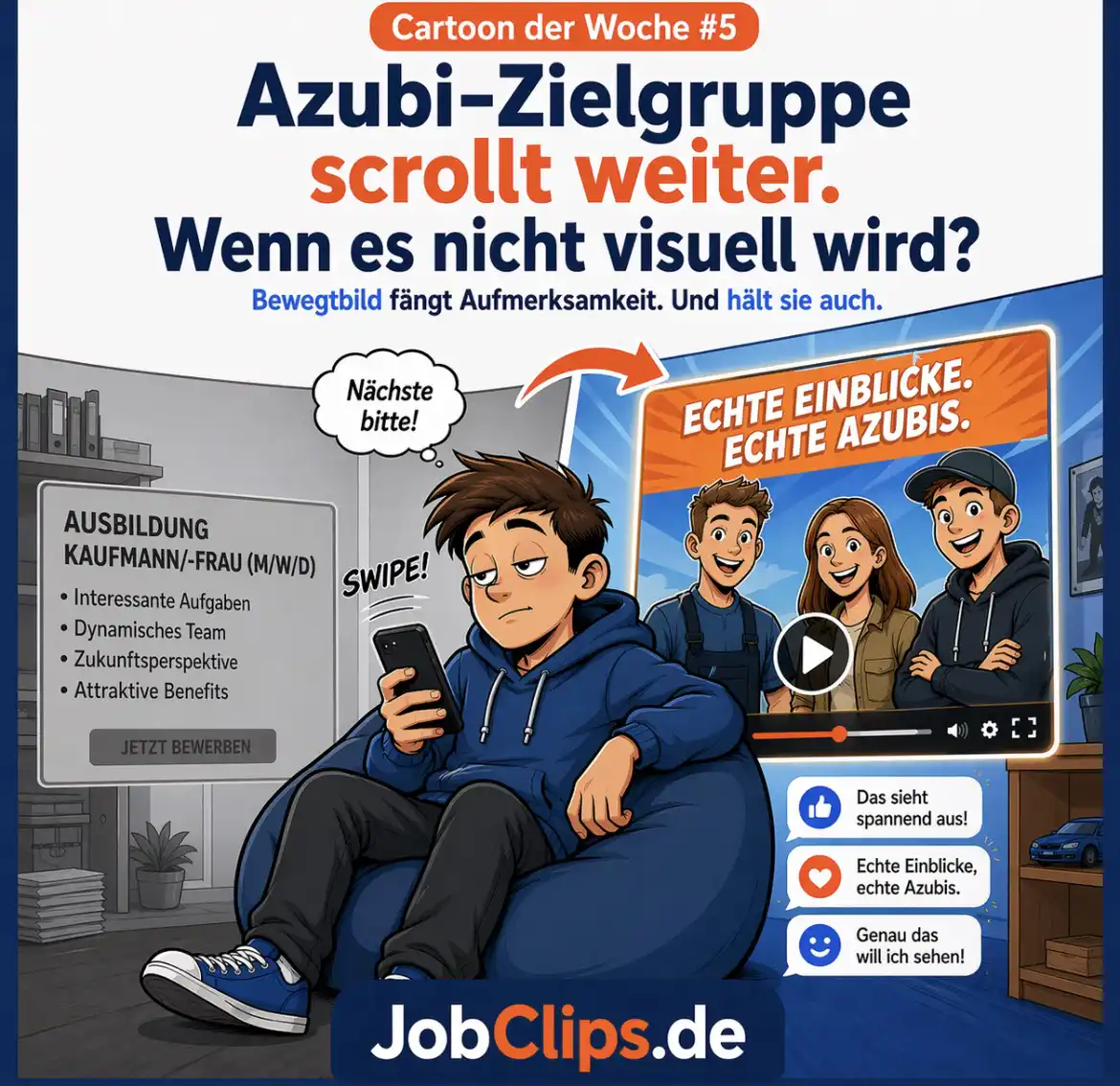 Cartoon der Woche: Viel zu bieten. Aber kommt es auch rüber?