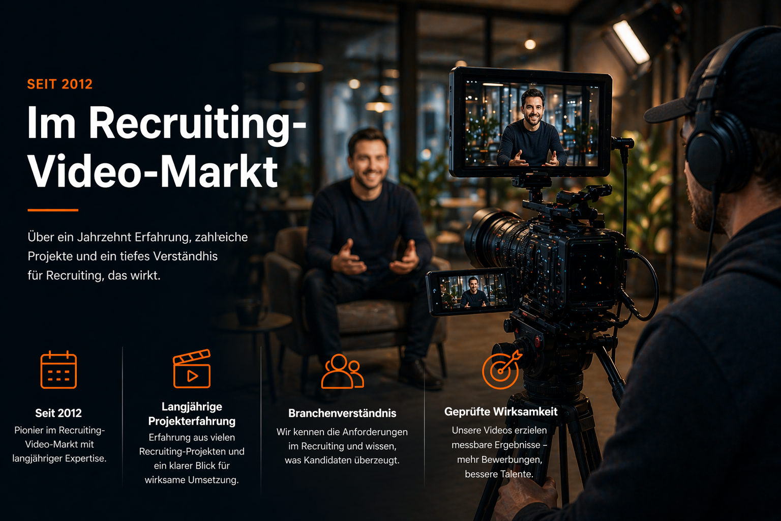 Seit 2012 im Recruiting-Video-Markt