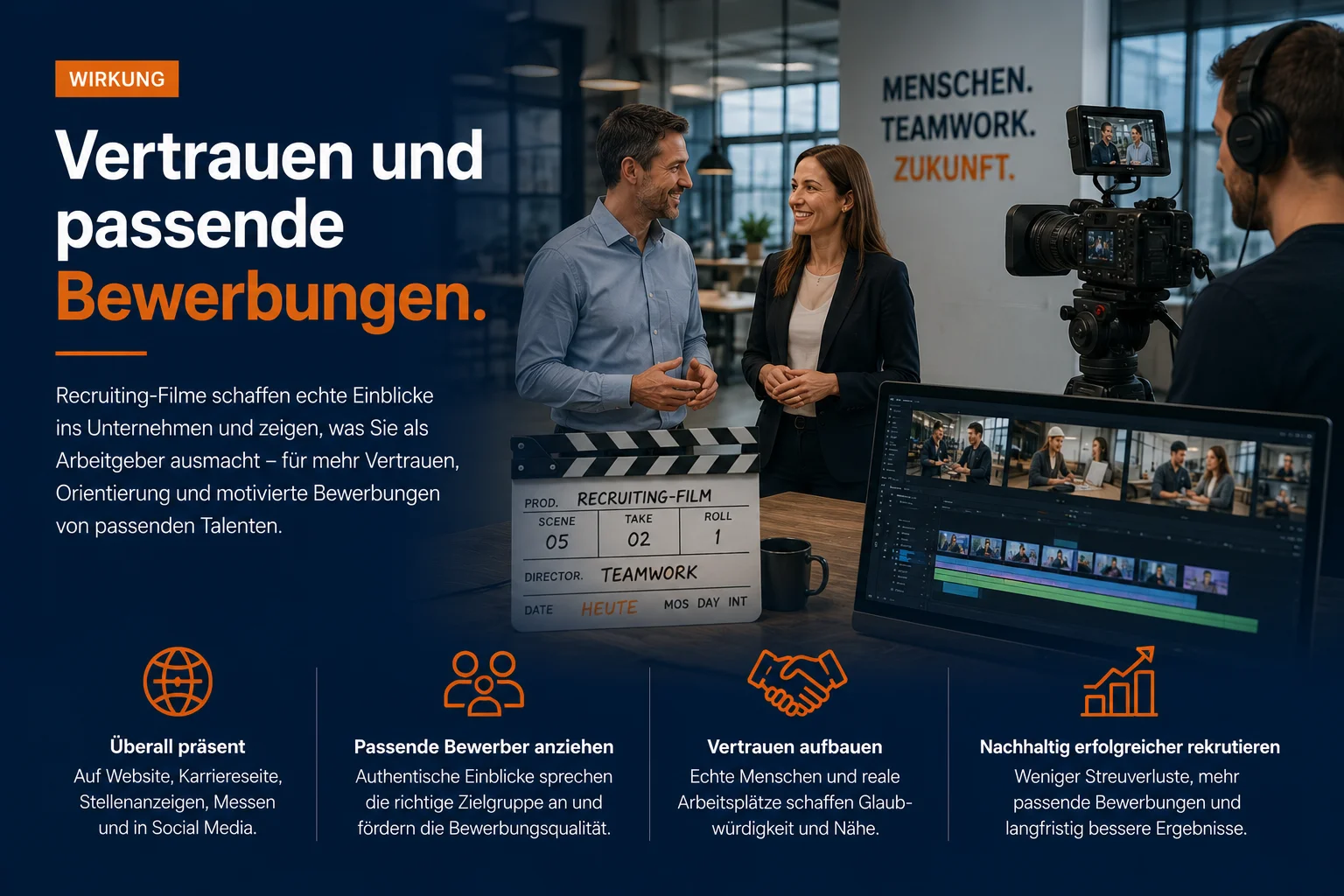 Recruiting-Film für Vertrauen, Orientierung und passende Bewerbungen