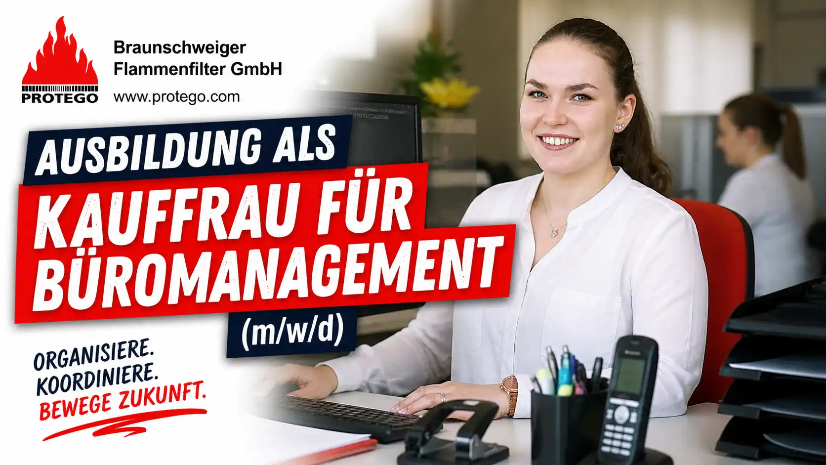 Recruiting-Film für PROTEGO zur Ausbildung als Kauffrau für Büromanagement