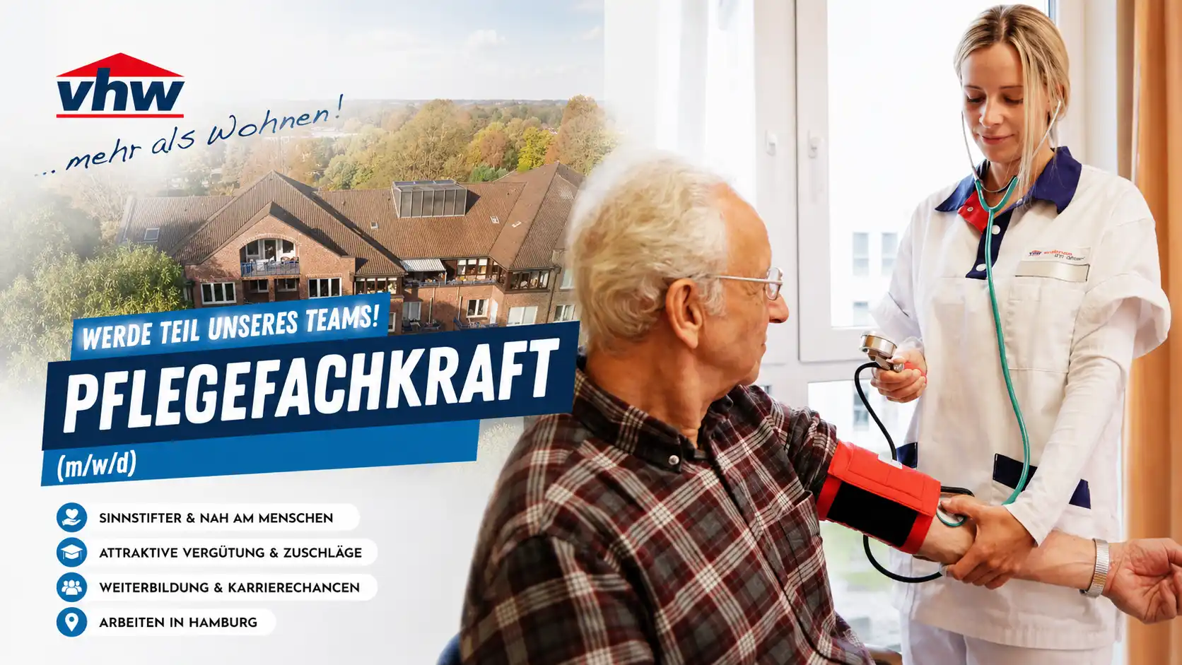 Recruiting-Film für VHW zur Ausbildung als Pflegefachkraft