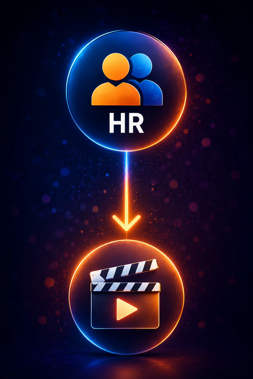Symbolische Darstellung des Weges von Human Resources zum Recruiting-Film